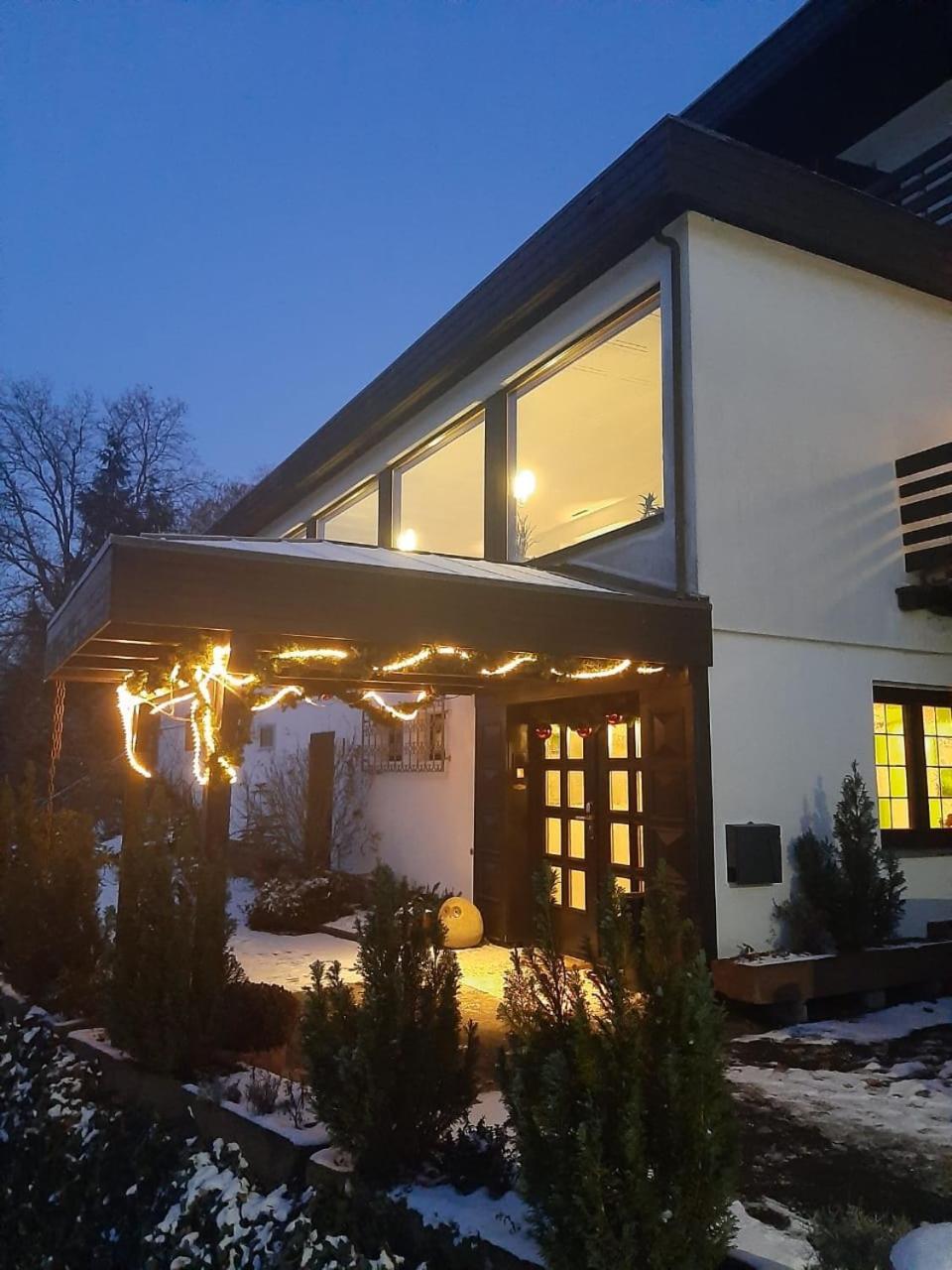 Hotel Haus Am Wald Eltmann Esterno foto
